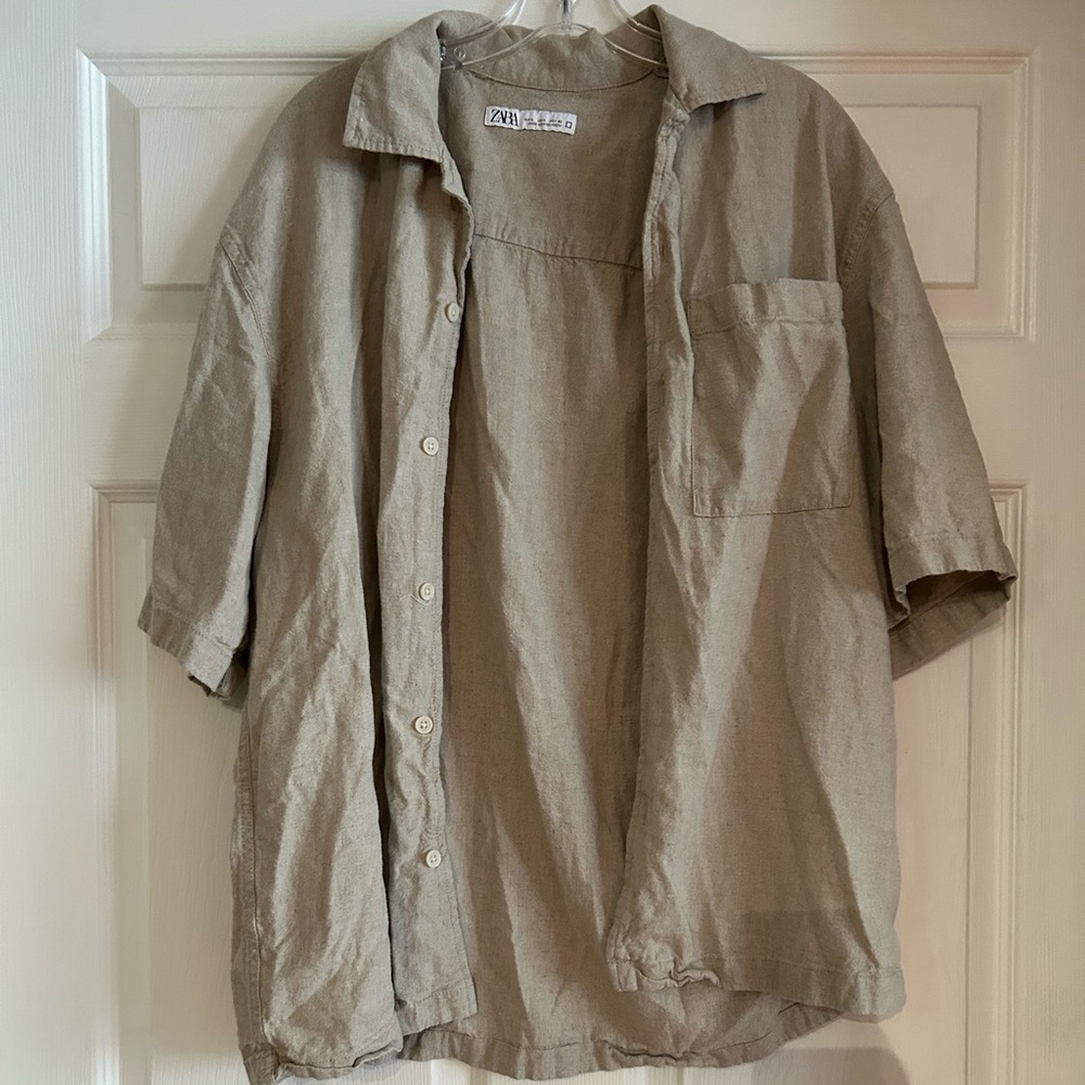 Men’s Zara Linen Button down